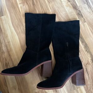 Black Suede Women's Boots
